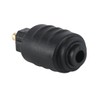 WANGCL 2Pcs Black Mini Toslink Optical 3.5 mm Female Jack