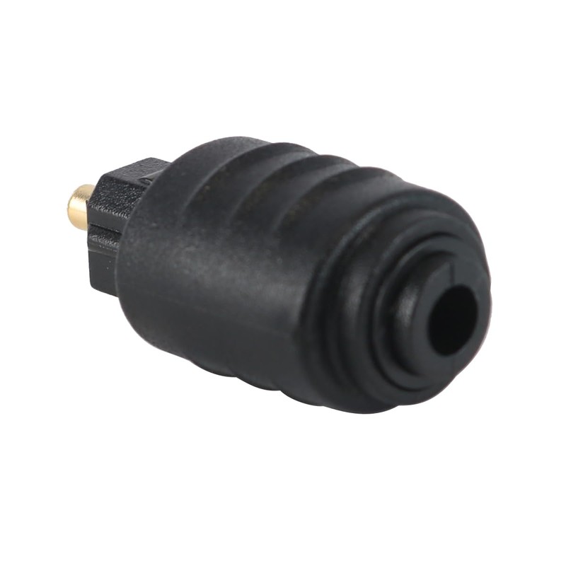 WANGCL 2Pcs Black Mini Toslink Optical 3.5 mm Female Jack