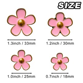 4 Pcs Metal Daisy Air Vent Clips Flower Car Air Freshener Clip Air Conditioning Outlet Clip Bling Charm Car Inter Decor Accessories for Girls Women