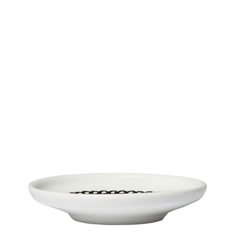 Marimekko Siirtolapuutarha Plate; 8.5 x 1.5 - White, Black