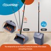 CLEANHOME Heavy Duty Broom with Dustpan Combo Set Indoor and