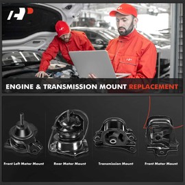 A-Premium 4PCS Engine Motor Mount and Transmission Mount Set [Automatic Transmission] Compatible with Honda Accord 1998 1999 2.3L, Replace# 50840S84305, 50821S84A01