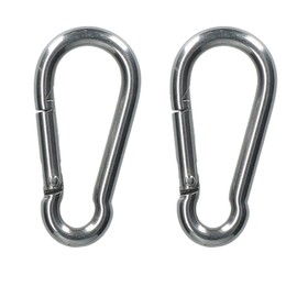 Carabina Carbine Hook Snap Shackle 6mm Marine Grade Stainless Steel 2 PACK