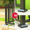 DOOTOO Deck Post Base Covers, Aluminum Post Cover 2.5"x2.5", Split
