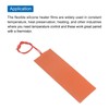 MECCANIXITY Silicone Heating Pad, 12V 20W Heater Film Flexible Heating