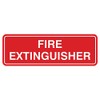 Standard Fire Extinguisher Door/Wall Sign -Red - Large