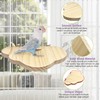Hamiledyi Wooden Hamster Cage Platform Set 4Pcs Bird Wood Platform