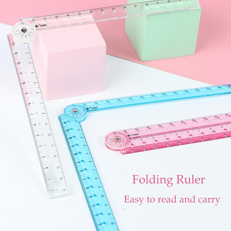 3 Pcs Folding Ruler, Ruler 30cm Folding, Folding Ruler 30cm,