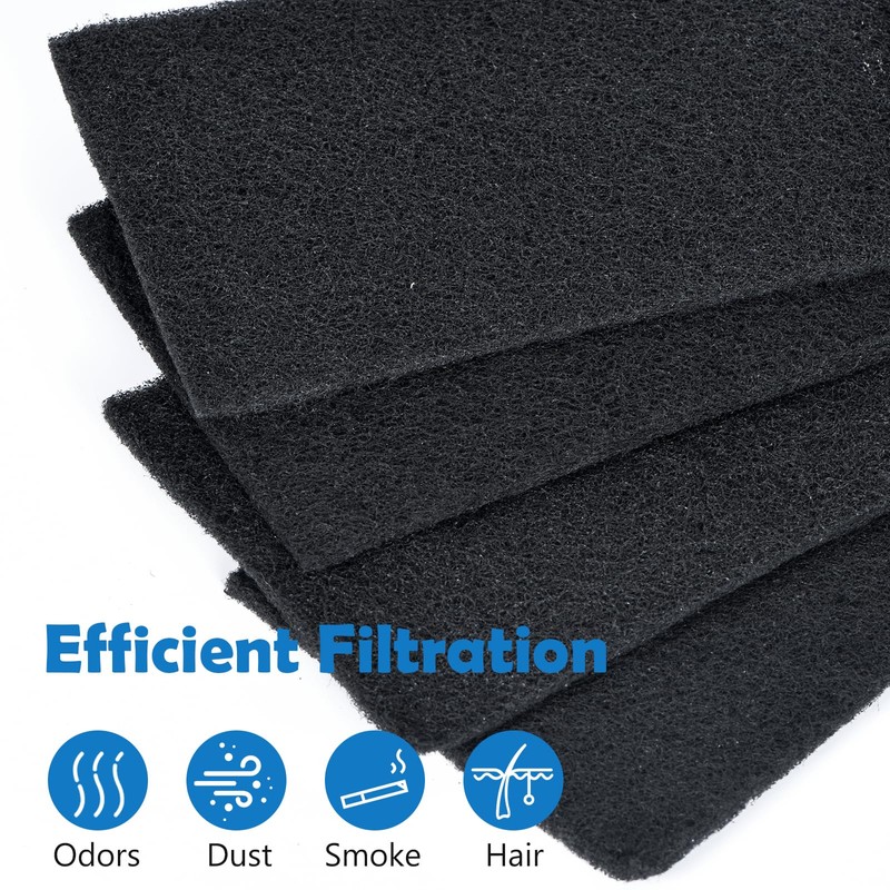 6 Pcs HRF-B2C Filter, HEPA Replacement Filter Gas & Odour