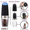(2 Pack) Gravity Electric Salt and Pepper Grinder Set Battery