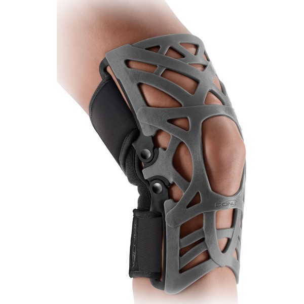 DonJoy Reaction Web Knee Support Brace with Compression Undersleeve: Grey, X-Small/Small