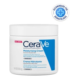 CeraVe Crema Hidratante Facial y Corporal Piel Seca a Muy Seca, 454 g