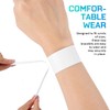 Totority 96 Pcs White Blank Slap Bracelets for Kids, Pvc