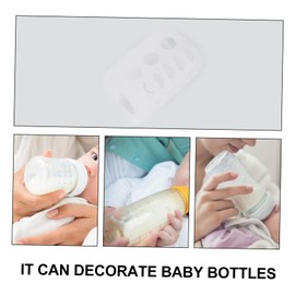 Toyvian 9pcs Bottle Cover Silicone -Scald Sleeve Heat Protective Case for Feeding Bottles Soft Non- Design Stylish Functional Accessory