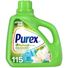 Purex Liquid Laundry Detergent, Natural Elements Linen & Lilies, 150 Fluid Ounces, 115 Loads