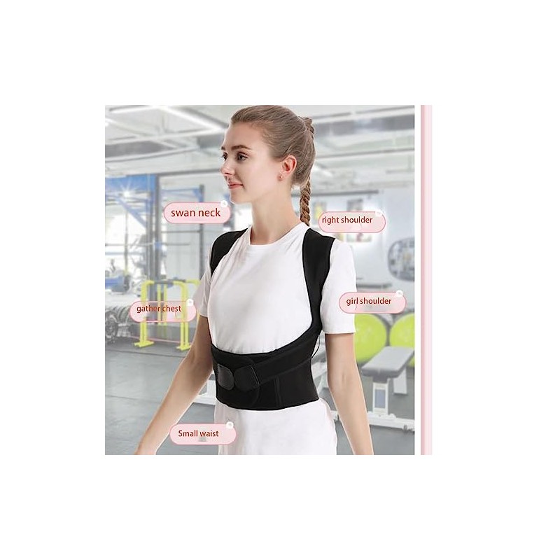 Adjustable Back Posture Belt Office Home Gym Unisex, Back Straightener