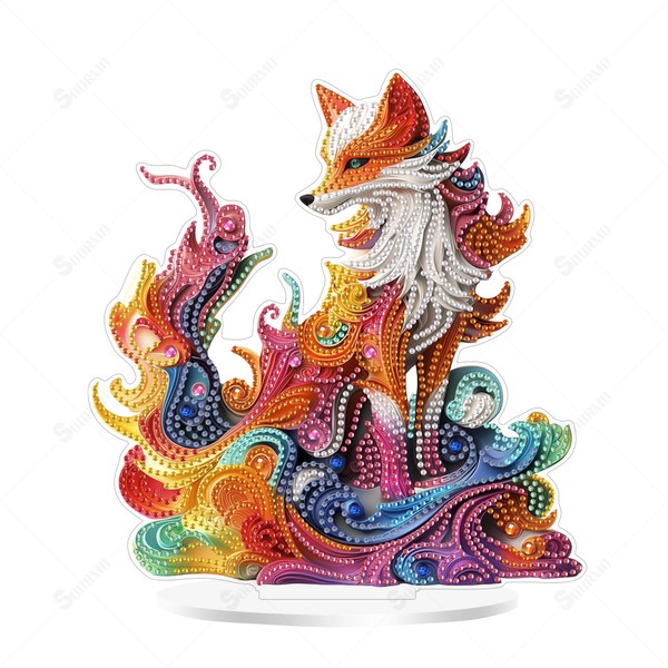 SOURMO Tabletop Diamond Art Painting Animal Kit, DIY Double Sided