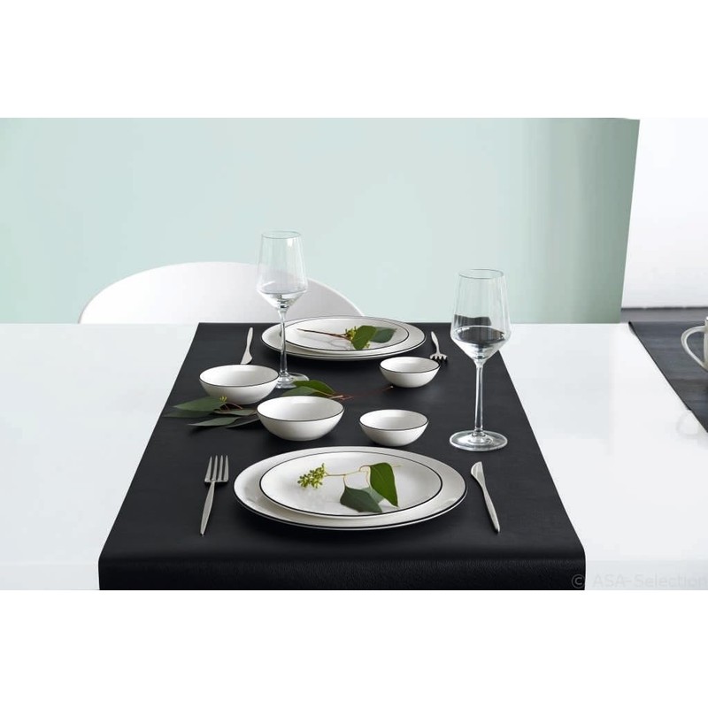 LIGNE Dessertteller D. 21 cm schwarze Linie