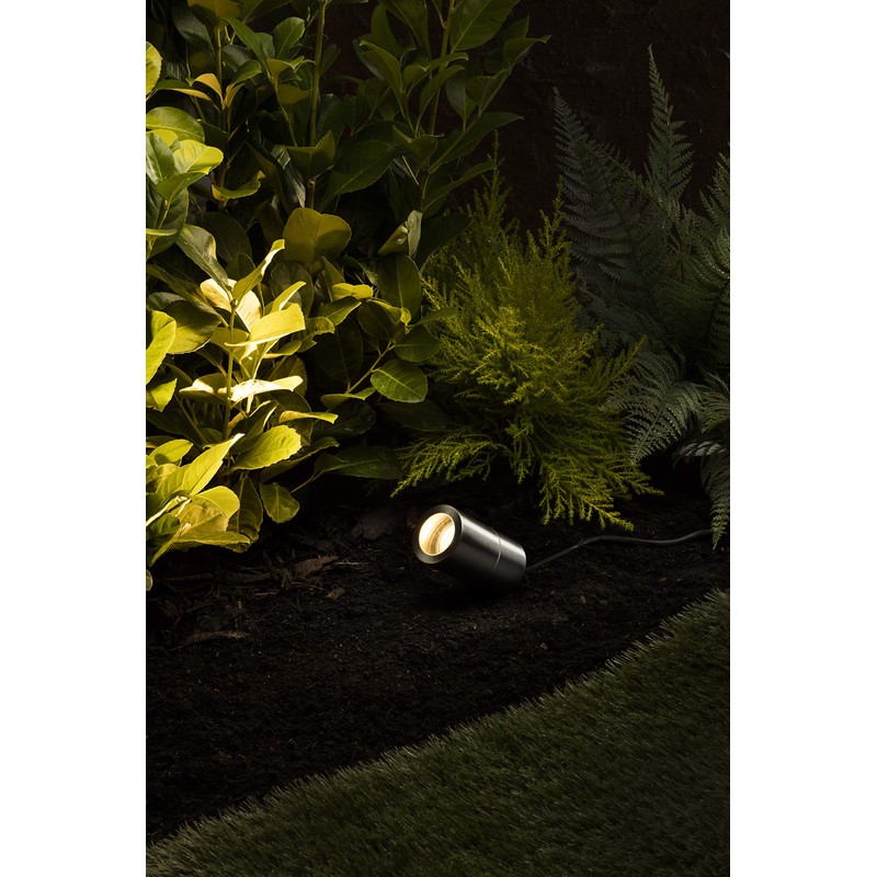 Knightsbridge GU10SPIKEL Stainless Steel Lightweight Spike Light, Aluminium, 35 W,