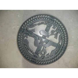 AJT BUNNY RABBITS DETAILED EASTER DESSERT 7.5 INCH PIE TOPPER COOKIE CUTTER PR3320