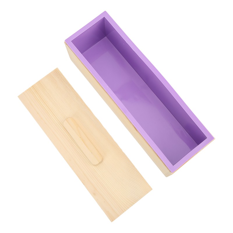 Soap Loaf Mold Flexible Purple Silicone DIY Hand Made Soap