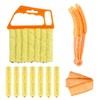 10-Pack Window Blind Cleaner Set: Includes 1× 7-Finger Detail Brush,