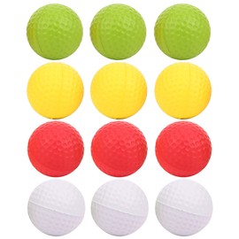 12Pcs Portable PU Golf Sport Kid Trainning Balls Soft Children Safety Practising Accessory