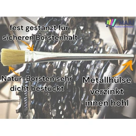MAAJ Soldering Water Brush / Sleeve Brush 14 cm Set of 5 Flux Brush for Soldering Made in Germany