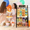 Pinzoveco Chip Rack Display Stand, 4 Tiers 24 Clips Snack