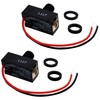 Creative Hobbies Pack of 2, Outdoor Hard-Wired Post Eye Light