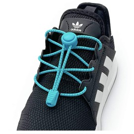 HILELIFE unisex adult elastic no tie laces – no tie laces with reflective shoe string - Blue -