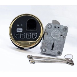 WAHLINPARTS Fingerprint Gun Safe Replacement Lock Right Hand Swing Bolt Lock 2 Override Keys