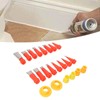 Topyond 16pcs Stainless Steel Caulking Nozzle Applicator and 6pcs Connection