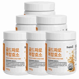 Salmsi Gold farro complex enzyme powder 100gx6 pieces Italian emmer wheat grains, easy carbohydrate decomposition and digestion, high potency value 6646000 / 골드 파로 복합 효소 분말 100gx6개 이탈리아 엠머밀 곡물 속편한 탄수화물분해 소화 높은 역가수치6646000