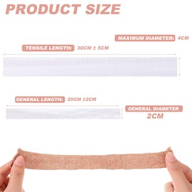 Yeasing Finger Bandage 20PCS Tubular Finger Cots Finger Bandages Protector Elastic Finger Cover Breathable Thumb Bandages Finger Stall Thumbs for Work Kitchen Finger Protection