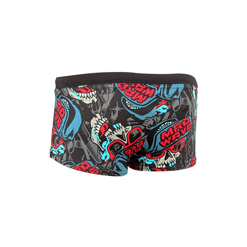 Mad Wave Kids Jolly Roger Swimming Trunks Black/Red, purple