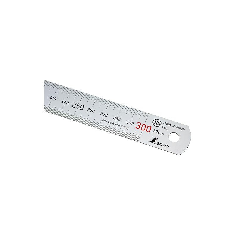 Shinwa 13013 Stainless Steel Ruler 30 cm with 0.5 mm