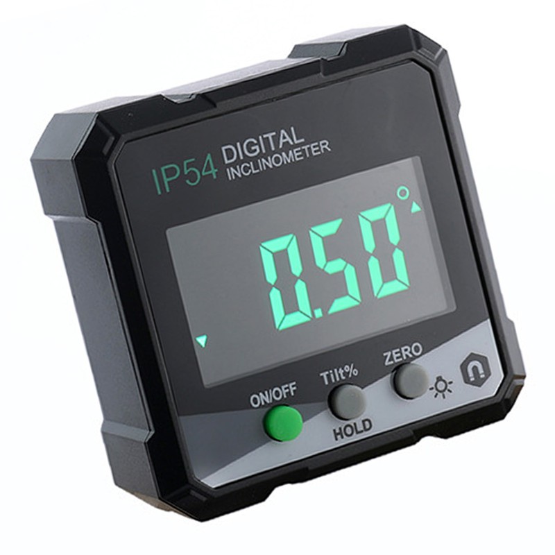 Digital Inclinometer 4x90° Measurement IP54 LCD Screen Magnetic Digital Display