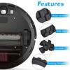 4 Pcs Tires for iRobot Roomba Wheels, No-Slip Wheel Tires
