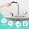 RV Non-Metallic Kitchen Faucet Two Handle-8" Main Body-High Arch-360 Swivel