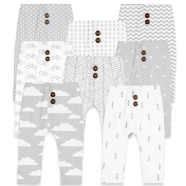 BaeBae Goods Grey Clouds Baby Pants Set (24 Months)