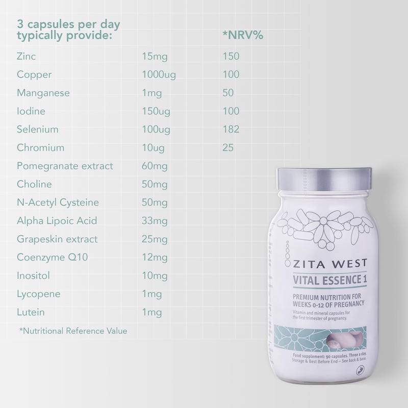 Zita West Vital Essence 1 - Premium First Trimester Pregnancy