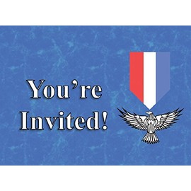 Eagle Badge Invite for Court of Honor Ceremony - Pack of 24 Invitations and Envelopes