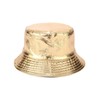 Nanwansu Trendy Waterproof Fisherman Hats Metallic Bucket Hat for Women