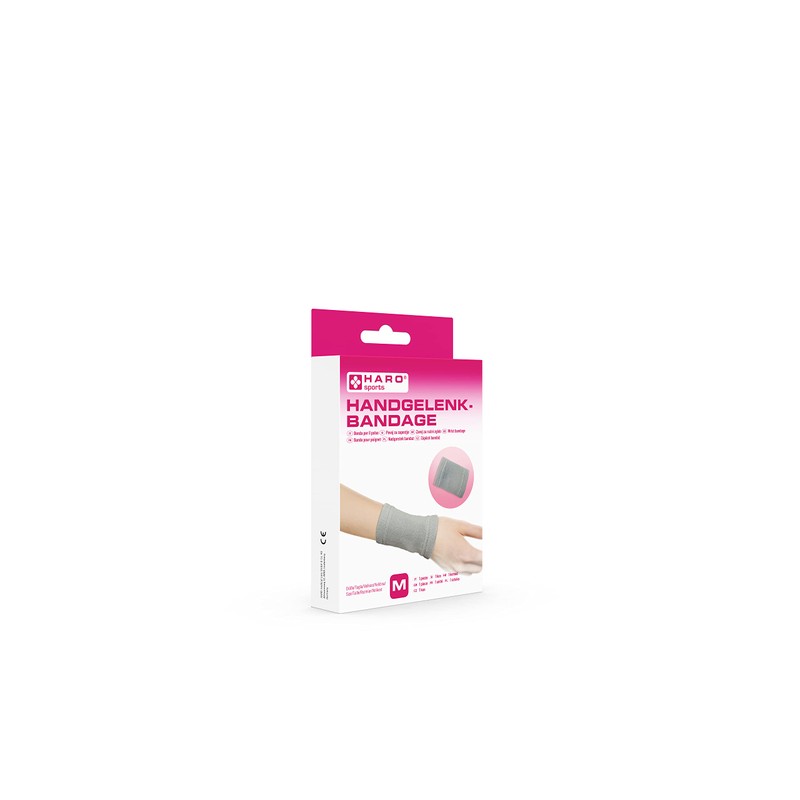 HARO Sports Wrist Support Size M Elastic Hand Brace Support