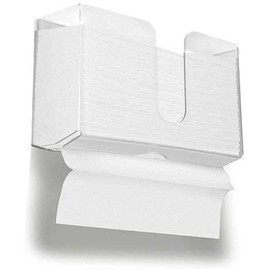 HIIMIEI Paper Towel Dispenser Wall Mounted, Acrylic Paper Towel Holder, Hand Towel Dispenser for Folded Hand Towels, Perfect for Kitchen, Bathroom, Restaurants