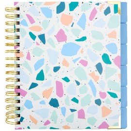 C.R. Gibson Fitlosophy FDWL-24858 Undated Weekly and Monthly Fitness, Health and Wellness Planner with Stickers, 7.25" W x 9.25" H, Multicolor