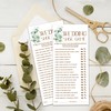 Minimalism Party Bridal Shower Games, Wedding Shoe Game, Botanical Eucalyptus