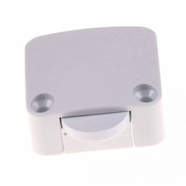 3 x Door Contact Switch, Cabinet Switch, Contact Switch, 2 A, 250 V, Chest Switch, Door Switch for Furniture Door, Button, Furniture Switch, Light Switch, White