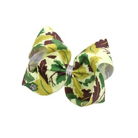 Thanksgiving Hair Bow Clips Fall Maple Leaf Bowknot Thanksgiving Turkey Hair Bow Pumpkin Clips JHT05 (C2-Big Bow)
